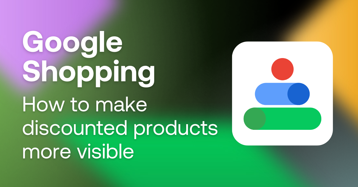 google shopping visible discounted products